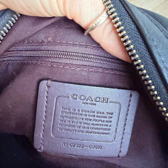 Coach Quilted Black Leather Satchel - Picture 8 of 14